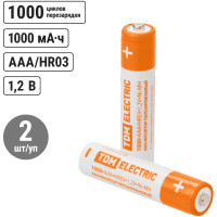Аккумулятор TDM ELECTRIC AAA-1000 mAh Ni-MH BP-2 SQ1702-0075