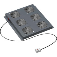 Потолочный модуль DKC 6 вентиляторов с термостатом для крыши напольных 19" it-корпусов дкс серии cqe шириной 600мм, ral7011 R5VSIT6006FT