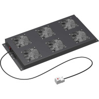 Потолочный модуль DKC 6 вентиляторов с термостатом для крыши напольных 19" it-корпусов дкс серии cqe шириной 800мм, ral7011 R5VSIT8006FT