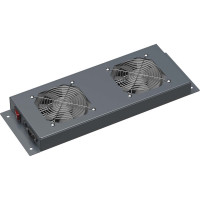 Потолочный модуль DKC 2 вентилятора для крыши напольных 19" it-корпусов дкс серии cqe шириной 600мм, ral7011 R5VSIT6002F