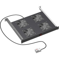 Вентиляторный модуль DKC 19" 4 вентилятора с термостатом для 19" it-корпусов дкс серии sti/cqe, ral9005 R519VSIT4FTB