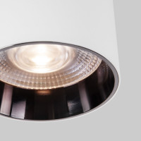 Потолочный светодиодный светильник Elektrostandard 10w 4200k белый/чёрный жемчуг a062929
