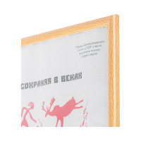 Пластиковая рамка ООО Комус 21x30 см A4 клен с пластиком 1008924
