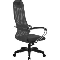 Кресло МЕТТА su-b-8, подлокотники 131, основание 001, темно-серый/темно-серый z312464078