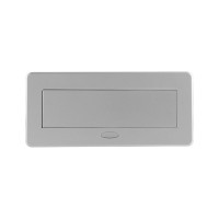 Розетка горизонтальная выдвижная ROCKETSOCKET 2 euro 16a, 2 usb a с блоком 5в/2.1а, 2 rj45, проводка, цвет серый SHS021-S