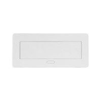 Розетка горизонтальная выдвижная ROCKETSOCKET 2 euro 16a, 2 usb a с блоком 5в/2.1а, rj45, проводка, цвет белый SHS020-W