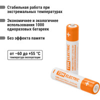 Аккумулятор TDM ELECTRIC AAA-1000 mAh Ni-MH BP-2 SQ1702-0075
