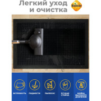 Резиновый коврик Бацькина баня с рисунком игольчатый, 40x60 см 92261