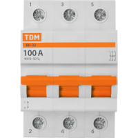 Выключатель нагрузки TDM ELECTRIC (мини-рубильник) ВН-32 3P 100A Home Use SQ0211-0129