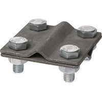 Соединительный крестовой зажим TDM ELECTRIC 4-х болтовой прут-прут 6-12 мм, термодиффузия SQ2401-0037