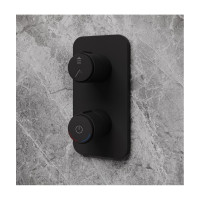 IDDIS Встраиваемый смеситель с двумя выходами с управлением push control, черный матовый, slide, , SLIBLBTi67