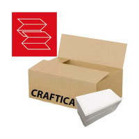 Бумажные полотенца CRAFTICA v-сложения, 1-слойные 21200