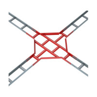 Лестничный Х-разветвитель Система КМ 50х100х1,2 мм LO5169 LXD50-100-1.2