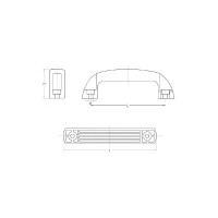Пластиковая ручка WOODWORK  l=150, 4 шт. 980.15.00