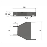 Центральный переходник Система КМ 50х100-300 мм LO10055 PD50-100-300-C