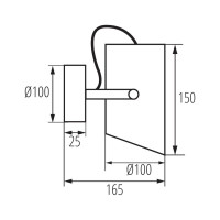 Одноточечный спот KANLUX larata el-10 w 36262