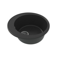 Мойка для кухни Teymi D48 круглая черная матовая Lina Smart T120102 ЦБ-00266890 ЦБ-00266891