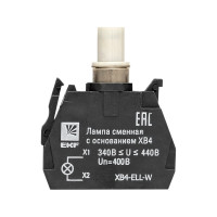 Сменная лампа c основанием EKF xb4 белая 400в (10шт.) proxima XB4-ELL-W