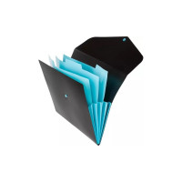 Папка органайзер Attache Selection blackbluе на кнопке, а4, 500 мкм, 3 отделения 1601572