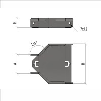 Центральный переходник Система КМ 50х200-600 мм ПЛЮС PL0778 PDplus50-200-600-C