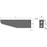 Консоль с опорой Система КМ 150 мм INOX304 LO11677 KSP150 INOX304