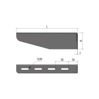 Консоль с опорой Система КМ 100 мм INOX304 LO5927 KSP100 INOX304