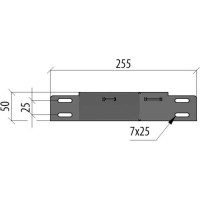 Переходник Система КМ правый 50х100-200 мм LO10019 PD50-100-200-R