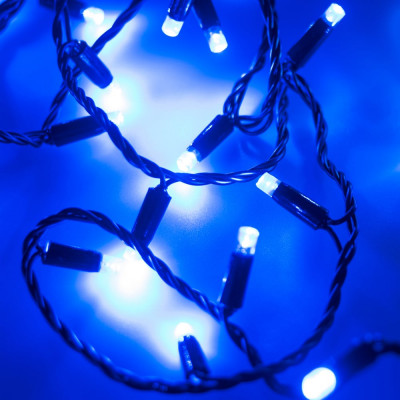 Светодиодная гирлянда Ardecoled ARD-STRING-CLASSIC-10000-BLACK-100LED-FLASH BLUE 25803