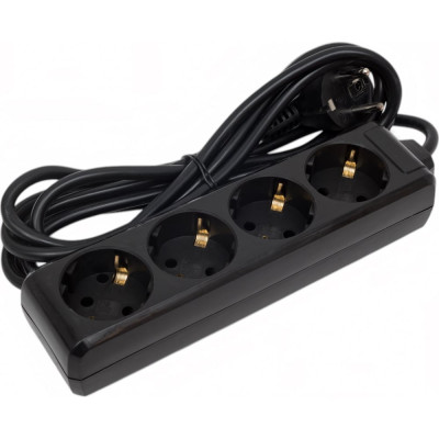 IEK Удлинитель у04 4 места с/з 3м 3x1мм2 16а 250в чер. WYP10-16-04-03-Z-K02