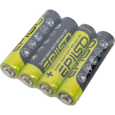 Epilso Элементы питания солевой (угольно-цинковый) r3/aaa 4pcs shrink EPB-R03-4S