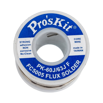 Припой PK-63J10F 1 мм, 0.25 кг, Sn63/Pb37 (FC5005 флюс безотм. RMA) ProsKit С00040238