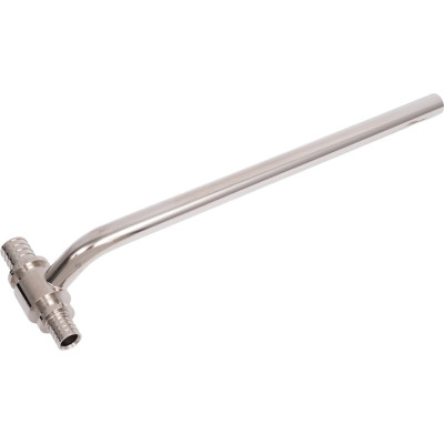 Приборная т-образная аксиальная трубка RTP латунь, 20x250x16, хромированная, 29335