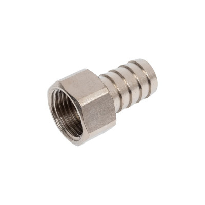 Штуцер для шланга RTP латунь, внутренняя резьба 16x1/2", никель 41127