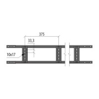 Лестничный лоток Система КМ 80x500x1,2 L3000 мм Быстрый монтаж LLS80-500-1.2-3000