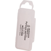 Набор метчиков из 3-х шт. Bucovice Tools М2.5 шаг 0.45 мм HSS 140025-3