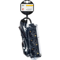 Удлинитель IEK у03 3 места с/з 5м 3x1мм2 16а 250в черный WYP10-16-03-05-Z-K02