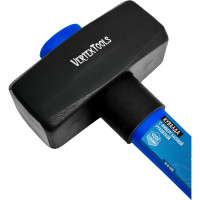 Кувалда vertextools 4000 г, фибергласовая обрезиненная рукоятка 10-12-4000