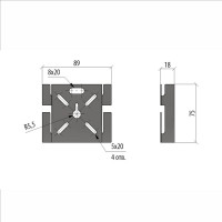 Универсальный суппорт Система КМ INOX304 LO8157 USP INOX304