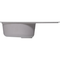 Мойка MIXLINE ml-gm16 овальная с крылом, серая (310), 465x730x180мм new 551928