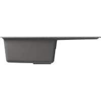 Мойка MIXLINE ml-gm31 с крылом, темно-серая (309), 770x500x190мм new 552190