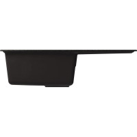 Мойка MIXLINE ml-gm31 с крылом, черная (308), 770x500x190мм new 552189