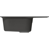 Мойка MIXLINE ml-gm18 с крылом, черная (308), 490x640x190мм new 551970