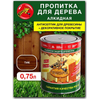 Пропитка для дерева Poli-R тонэрол тик, 0.75 л 13768