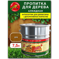 Пропитка для дерева Poli-R тонэрол дуб, 7.5 л 13782