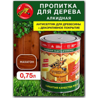 Пропитка для дерева Poli-R тонэрол махагон, 0.75 л 13771