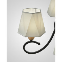 Подвесная люстра Мелодия Света PL6238-5 BK+Wood 000060428