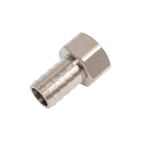 Штуцер для шланга RTP латунь, внутренняя резьба 16x1/2", никель 41127