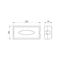 Диспенсер для салфеток Nofer ABS BLACK чёрный 04027.N