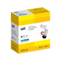 Трековый светодиодный светильник IEK Lighting дто 1301 10вт, 4000к, однофазный, 24 градусов, белый LT-DSO0-1301-10-40-K01