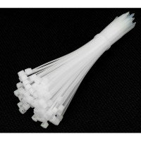 Пластиковые стяжки Cablexpert 250 мм х 4.8 мм, белые, 100 шт. NYT-250x4.8